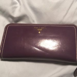 Prada zip wallet